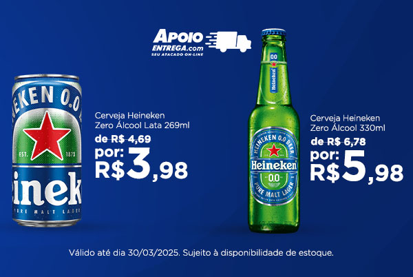 Heineken Zero até 30/03
